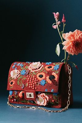 Maeve Oversized Beaded Shoulder Bag