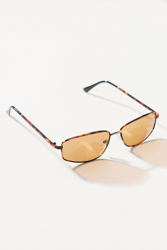 I-SEA Slim Metal Rectangle Sunglasses #1