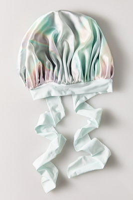 Kitsch Adjustable Oversized Satin Bonnet In Multi