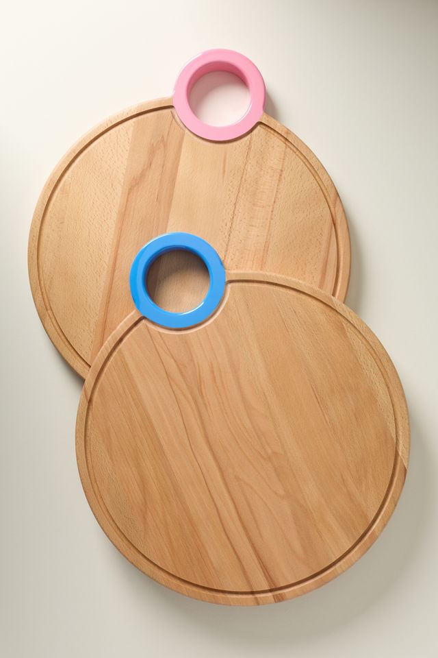Beech Wood Circle Cheeseboard #1