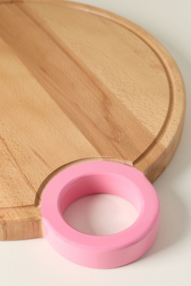 Beech Wood Circle Cheeseboard #2