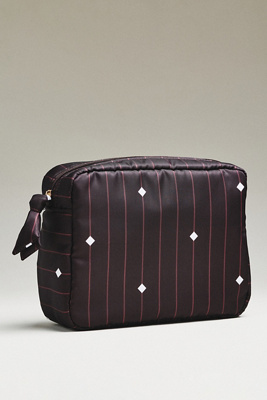 By Anthropologie Printed Cosmetic Bag In Brown