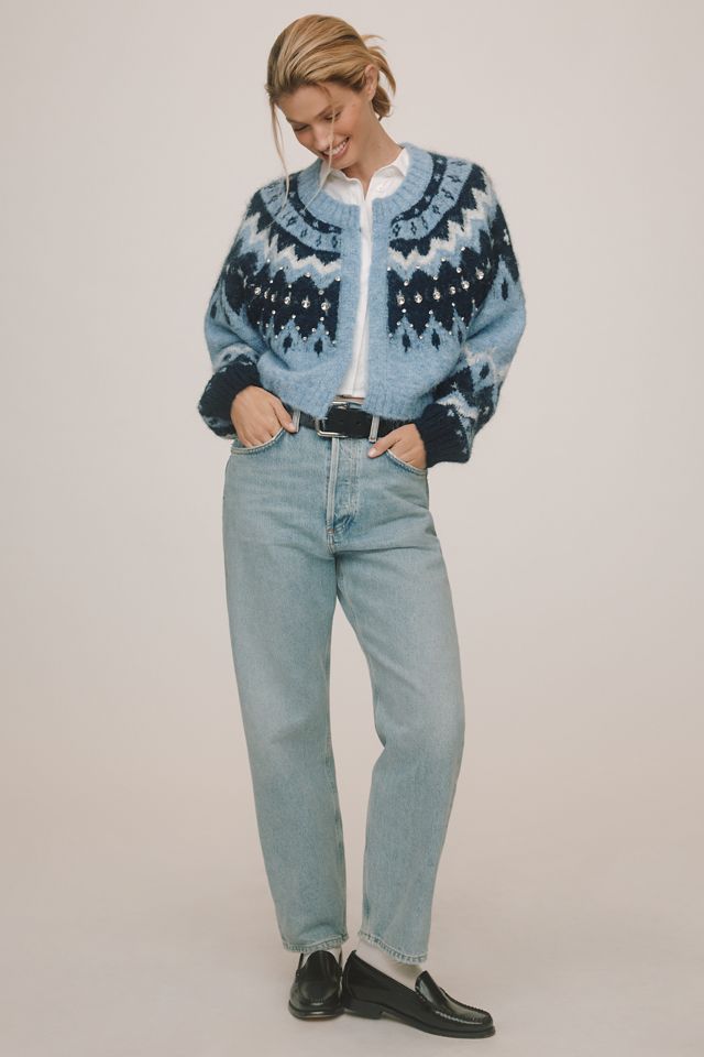 By Anthropologie Cardigan court Fair Isle #2