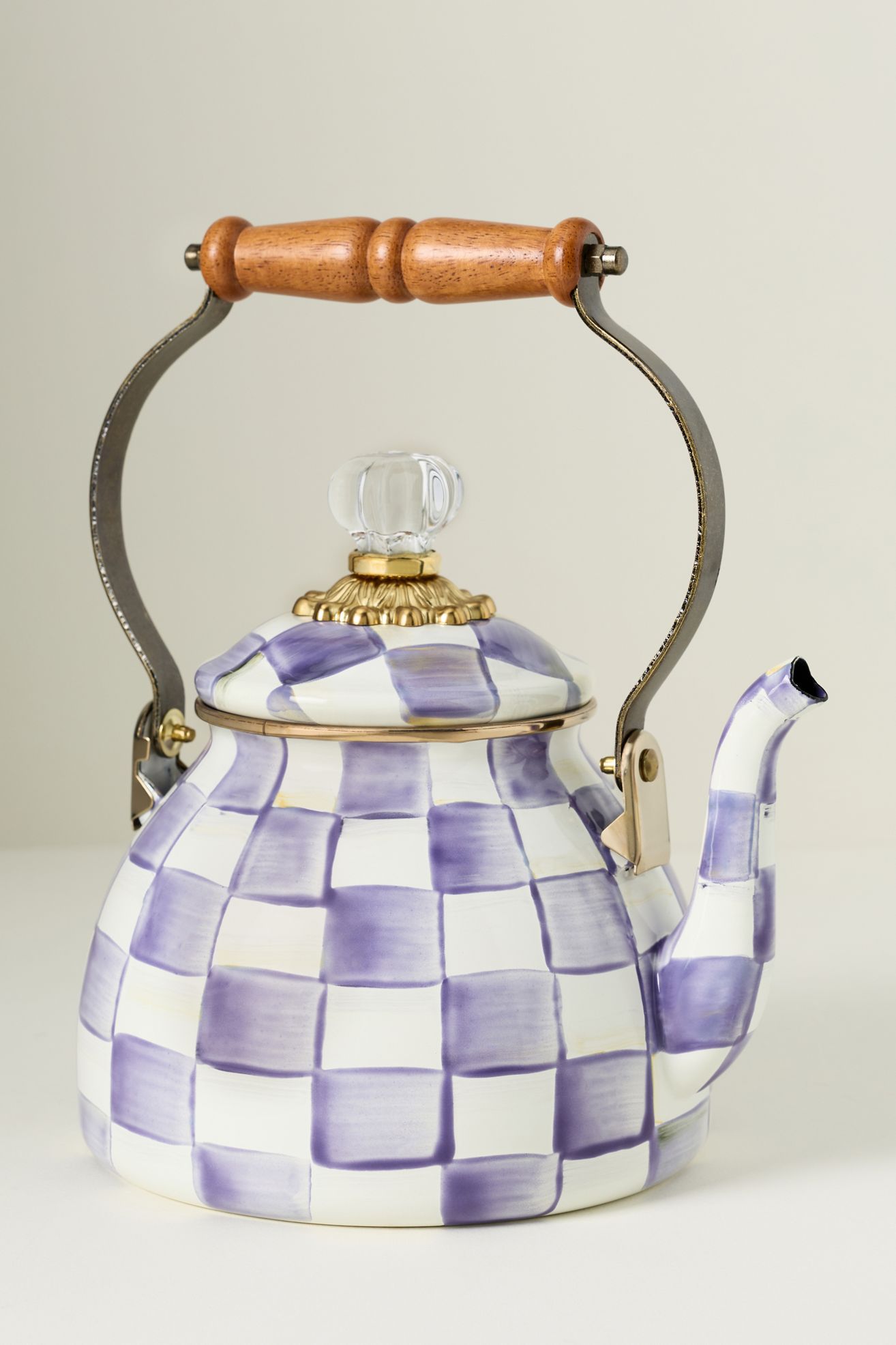 MacKenzie-Childs 2 Qt. Tea Kettle - Violet, L