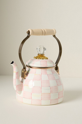 Mackenzie-childs 2 Qt. Tea Kettle In Pink