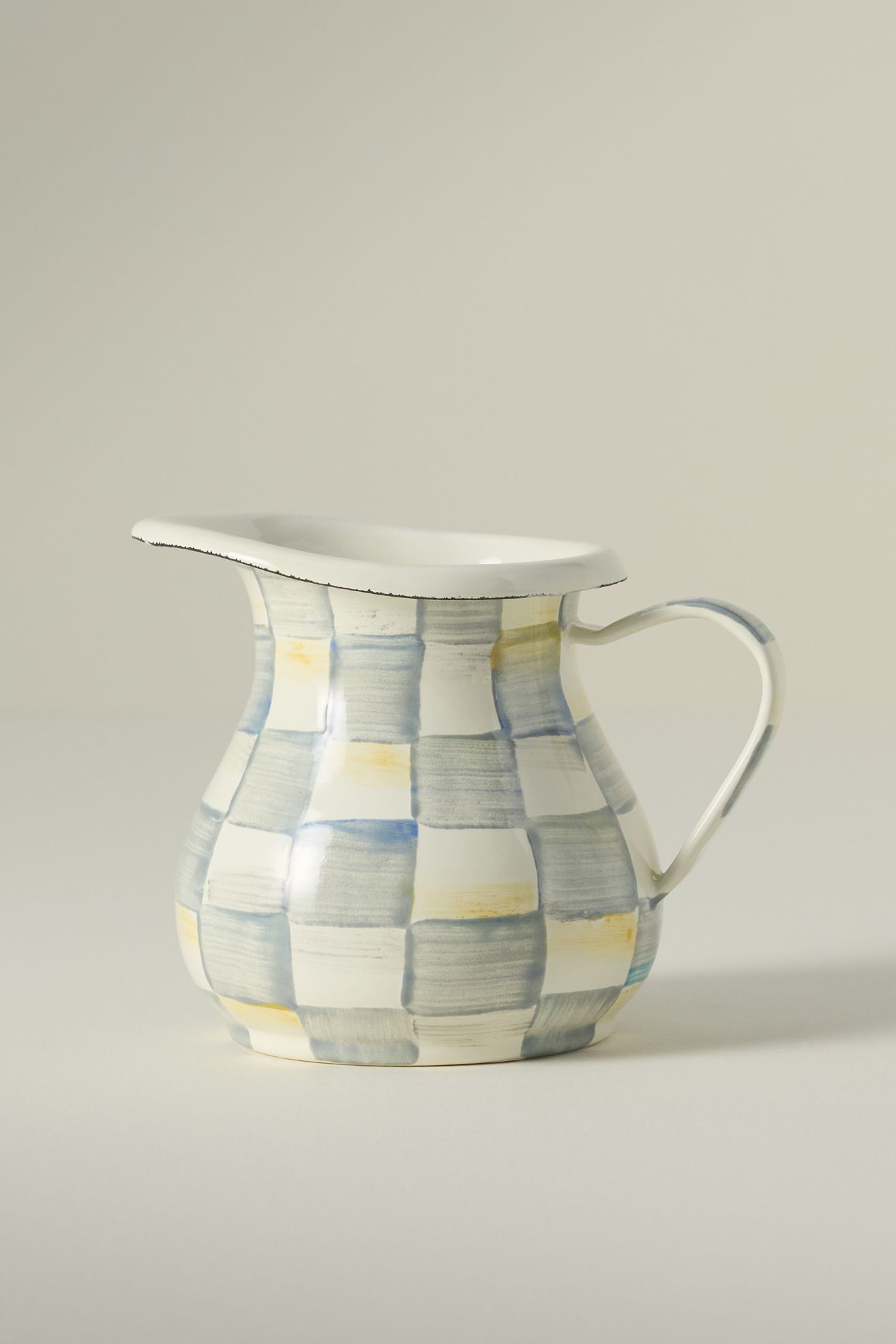 MacKenzie-Childs Creamer - Sterling Check, One Size