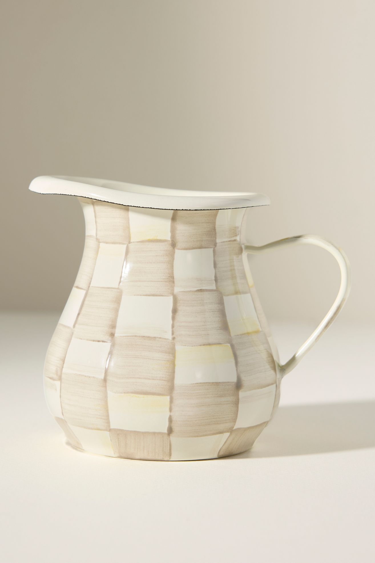 MacKenzie-Childs Creamer - Mocha Check, One Size