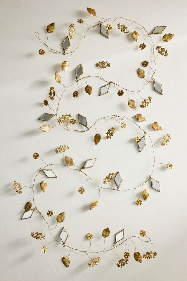 Golden Leaf + Mirror Garland #2