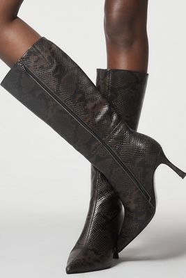 Black Suede Studio Draya 80 Pointed-Toe Boots