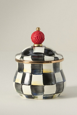 Mackenzie-childs Sugar Bowl In Black