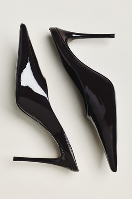 Black Suede Studio Fallon 100 Pumps In Black