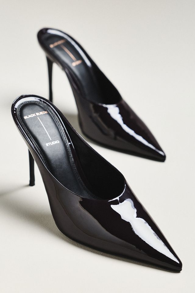 Black Suede Studio Fallon 100 Pumps #1