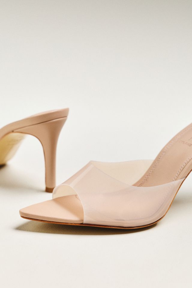 Black Suede Studio Bella Mule Heels #2