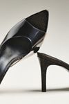 Black Suede Studio Bella Mule Heels