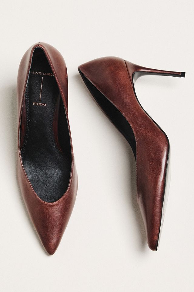 Black Suede Studio Sterling 80 Pumps #1