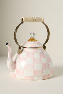 Mackenzie-childs 3 Qt. Tea Kettle In Pink