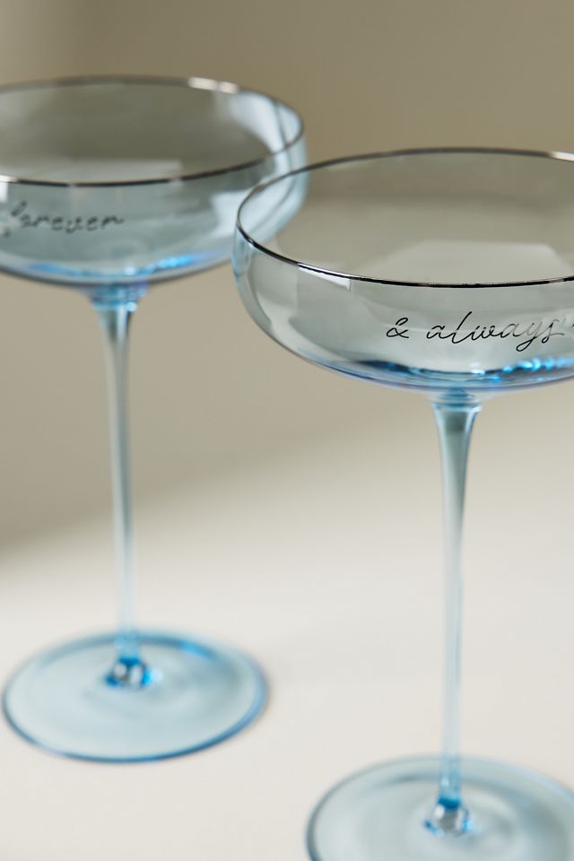 Forever & Always Coupe Glasses, Set of 2 #2