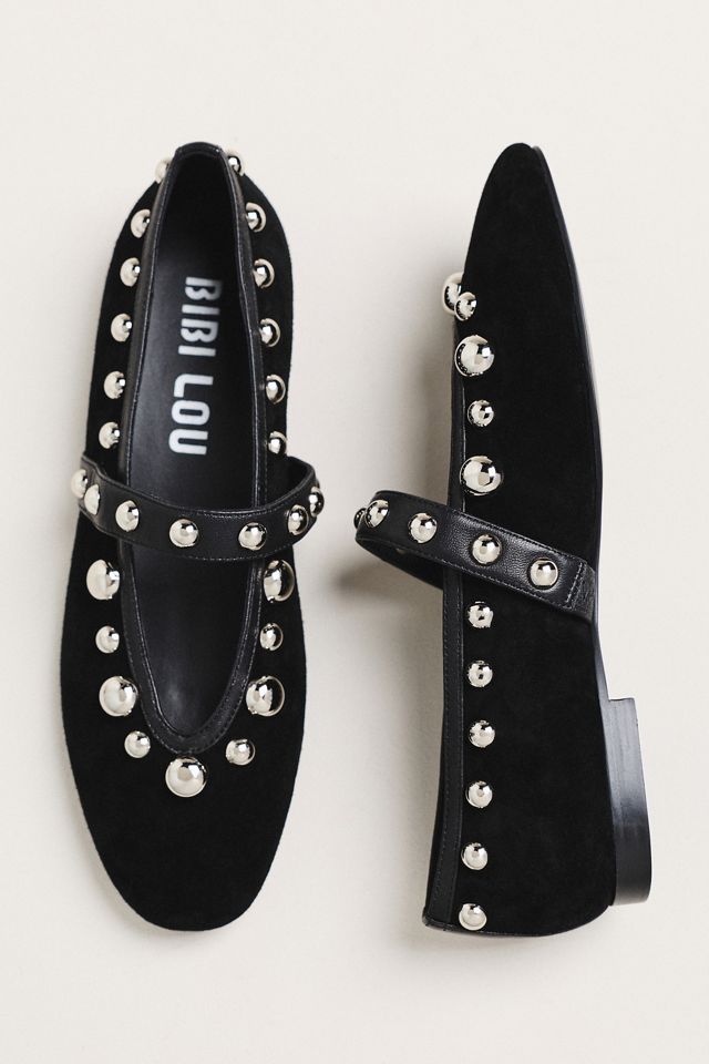 Bibi Lou Studded Mary Jane Ballet Flats #2