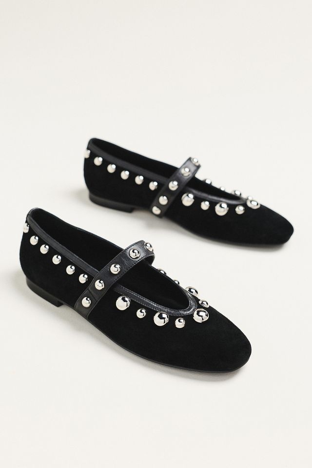 Bibi Lou Studded Mary Jane Ballet Flats #1