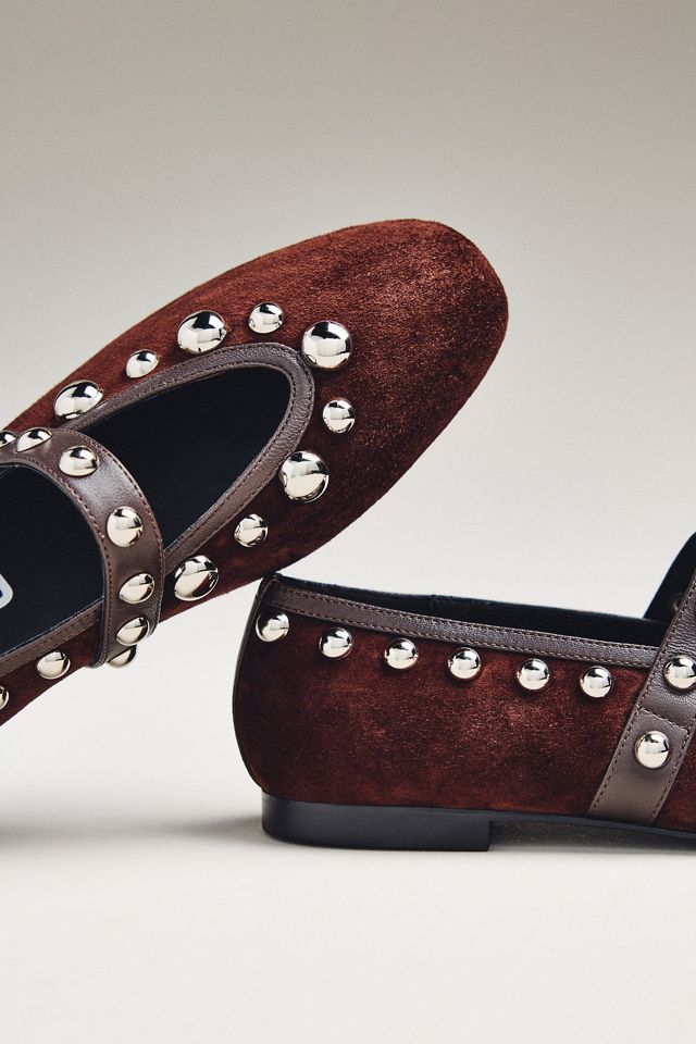 Bibi Lou Studded Mary Jane Ballet Flats #2