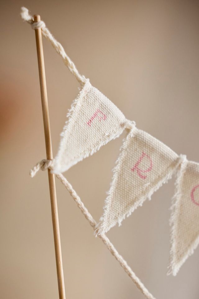 Miss to Mrs Pennant Cake Topper #3