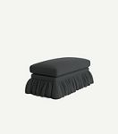 Bowen Ruffle Skirted Ottoman
