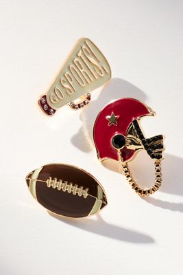 Sports Brooches, Set of 3