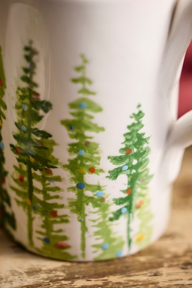 Holiday Forest Stoneware Mug #1
