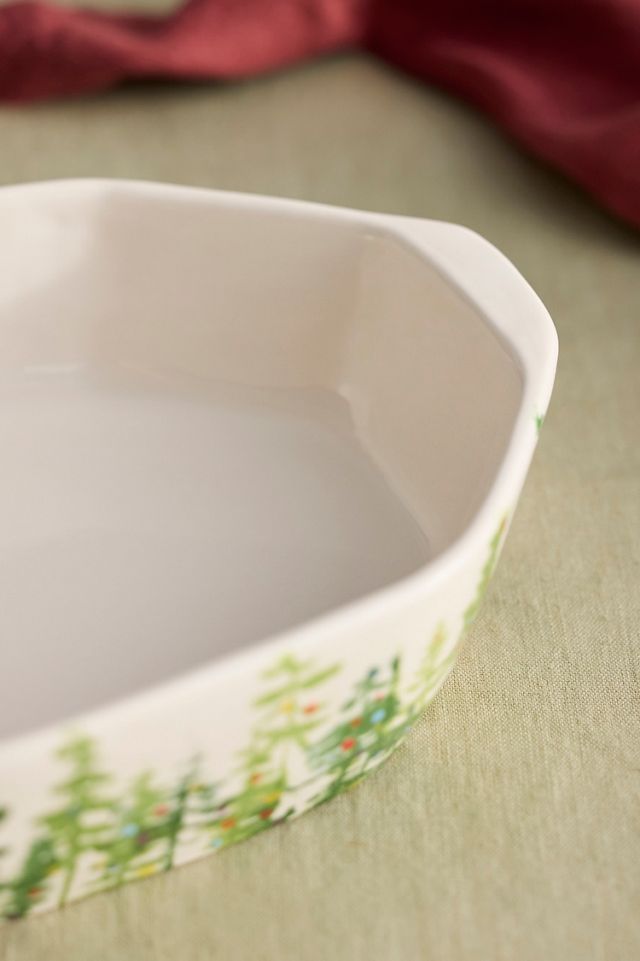 Holiday Forest Stoneware Serving Dish #1