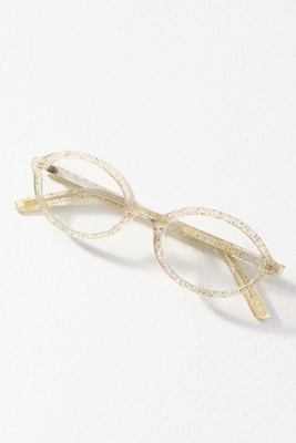 I-sea Shimmery Oval Reader Glasses In Gold