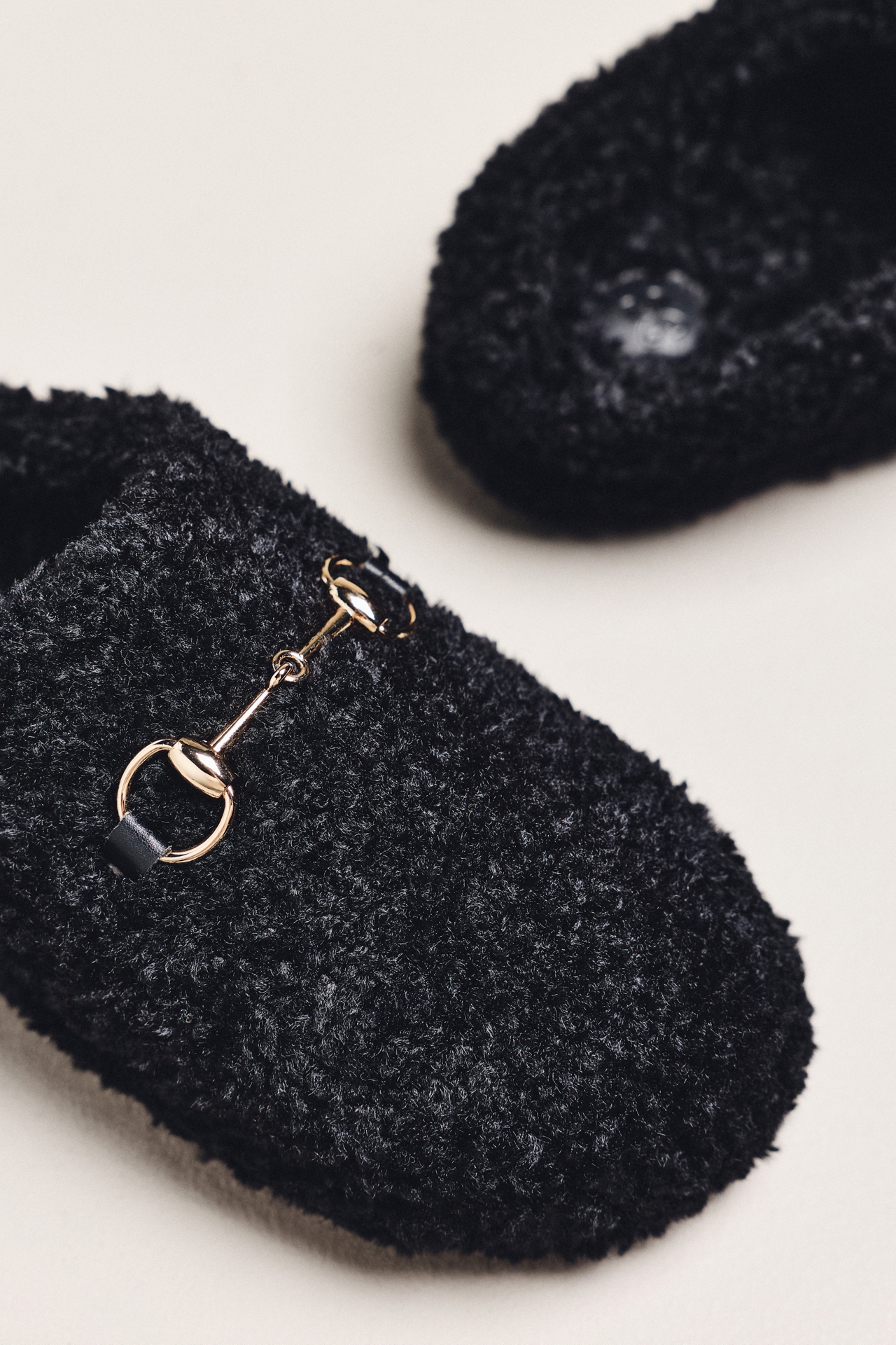 Maeve Sherpa Fleece Bit Scuff Slippers