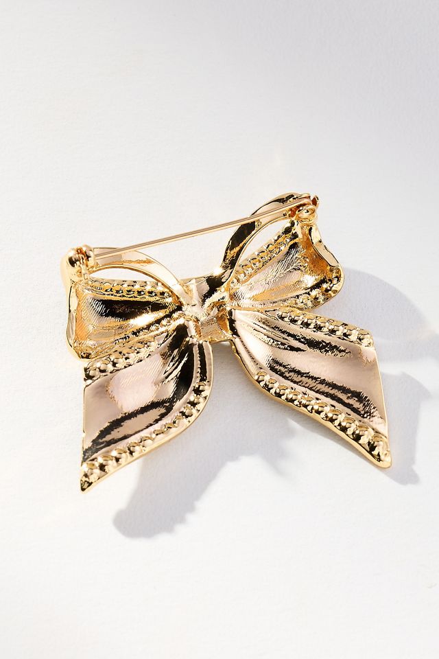 Crystal Bow Brooch #1