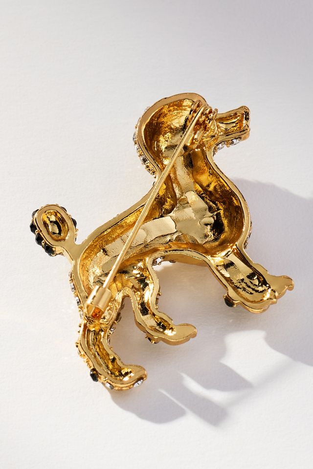 Crystal Poodle Brooch #2