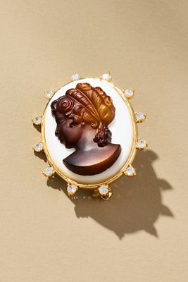 Glitz Portrait Brooch
