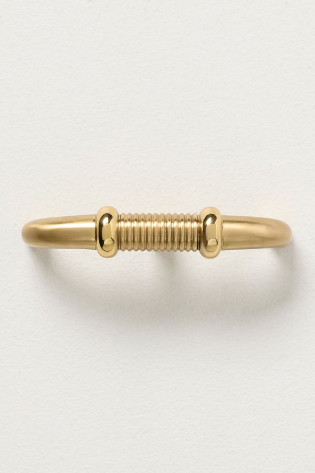 Alto Ribbed Brass Knob #1