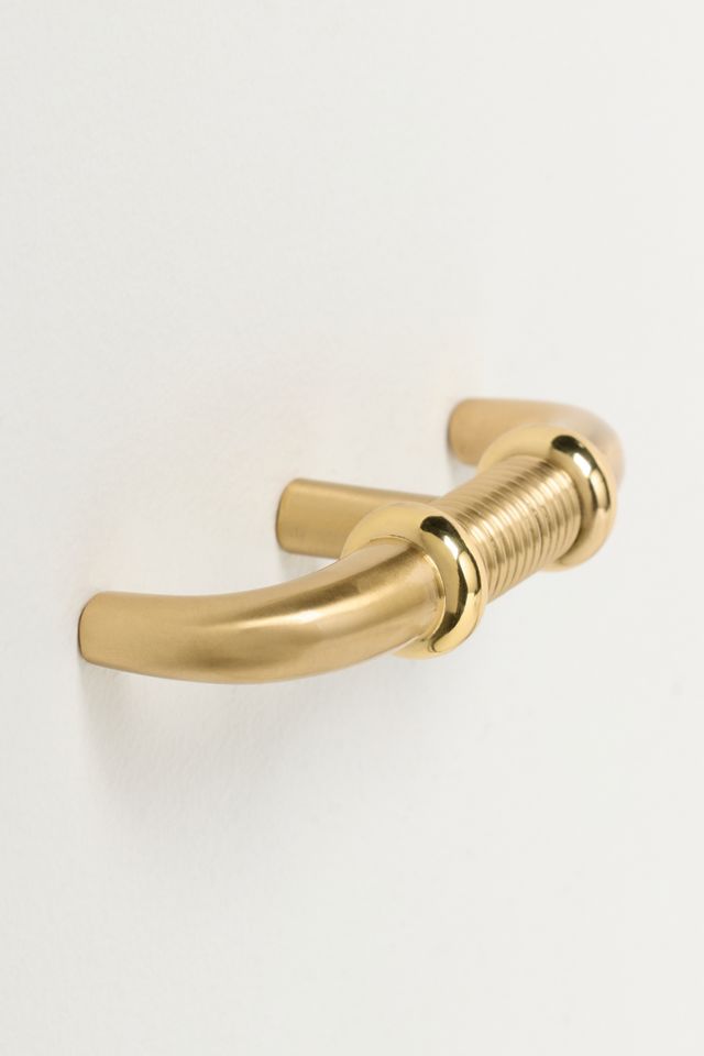 Alto Ribbed Brass Knob #2