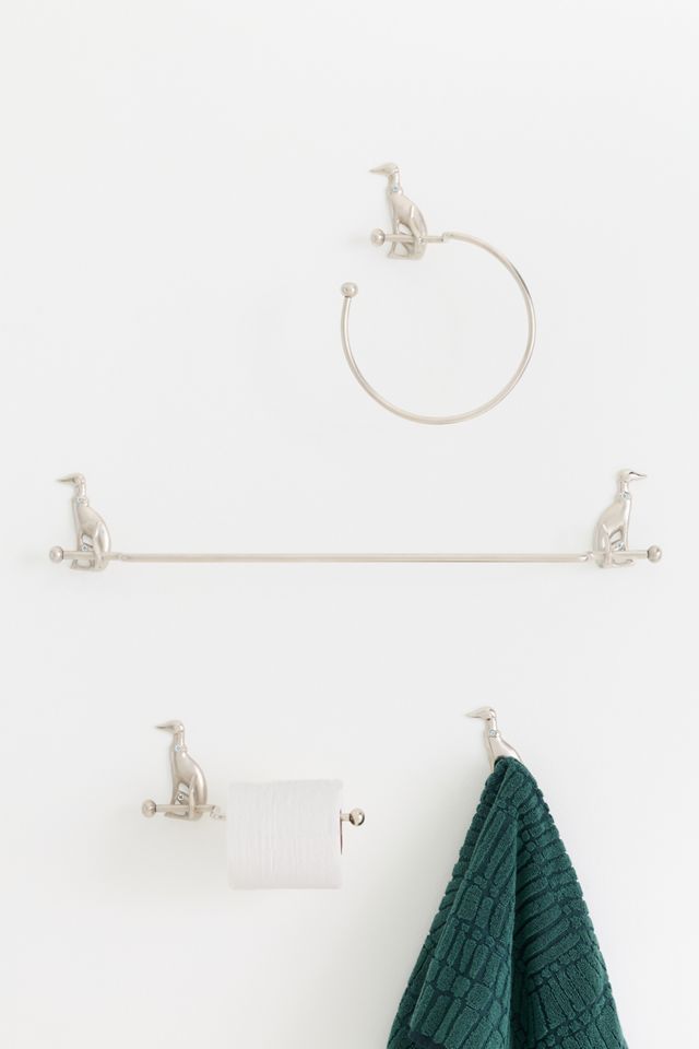 Caine Dog Brass Towel Ring #1