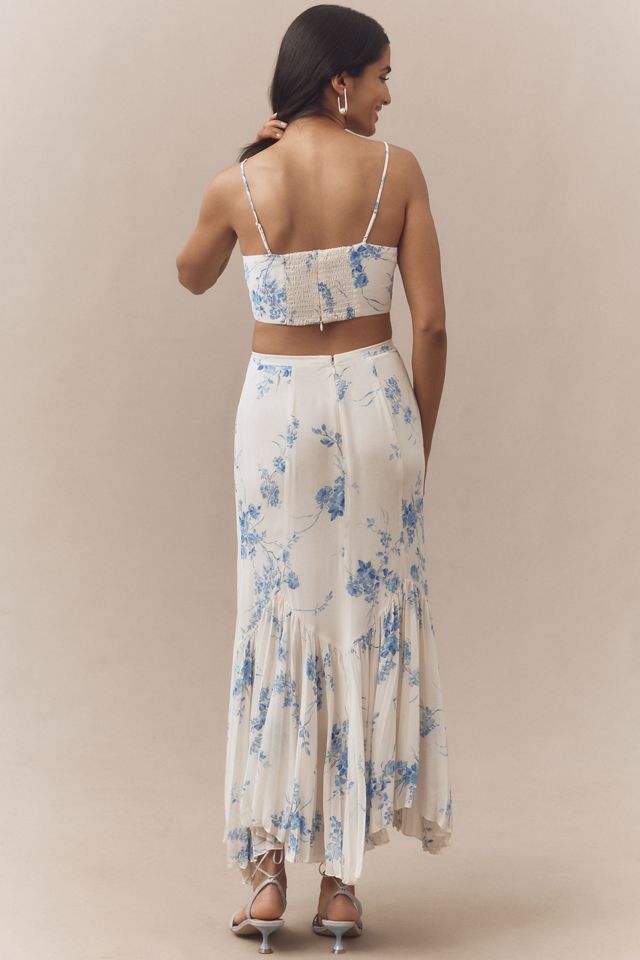 Reformation Van Crop Top & Midi Skirt Set #1