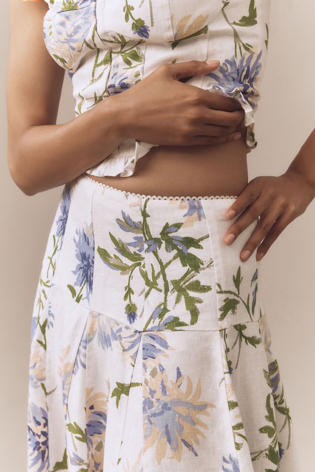 Reformation Anatolia Corset Tank & A-Line Midi Skirt Set #3