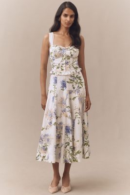 Reformation Anatolia Corset Tank & A-Line Midi Skirt Set
