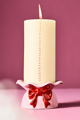 Anthropologie 25 Nights Of Cheer Advent Candle Set In Neutral