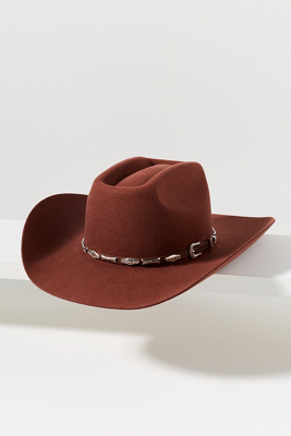Wyeth Wool Felt Cowboy Rancher In Burgundy