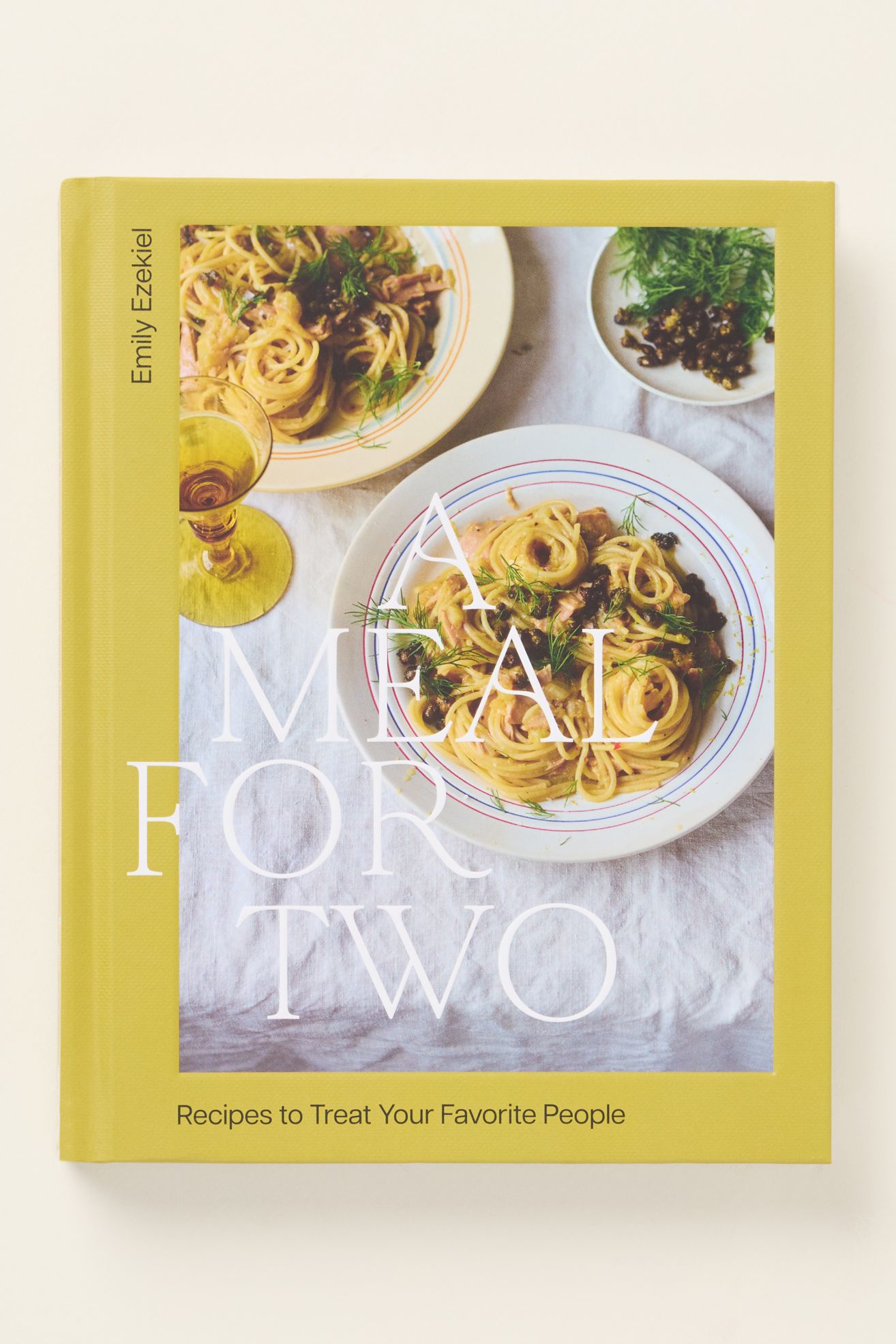 A Meal for Two: Recipes to Treat Your Favorite People Hardcover Cookbook - Lime, One Size
