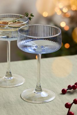 Colorful Glass Coupes, Set of 2