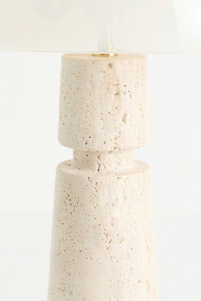 Maribel Travertine Table Lamp #2