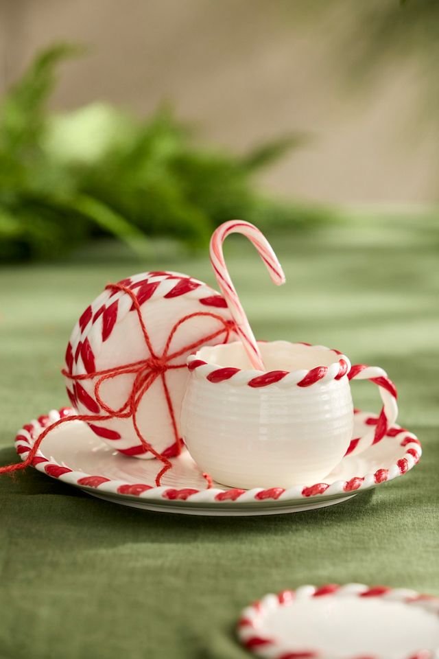 Candy Cane Ceramic Mug #1