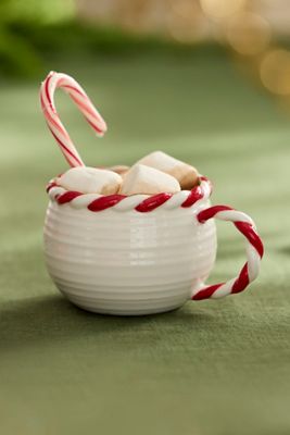 Candy Cane Ceramic Mug