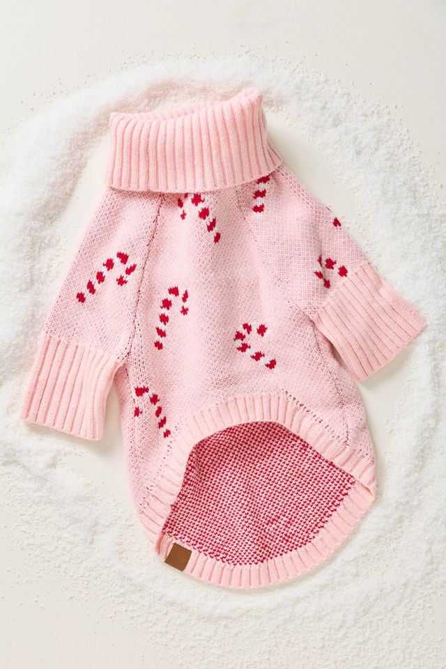 The Foggy Dog Candy Cane Pet Sweater #2