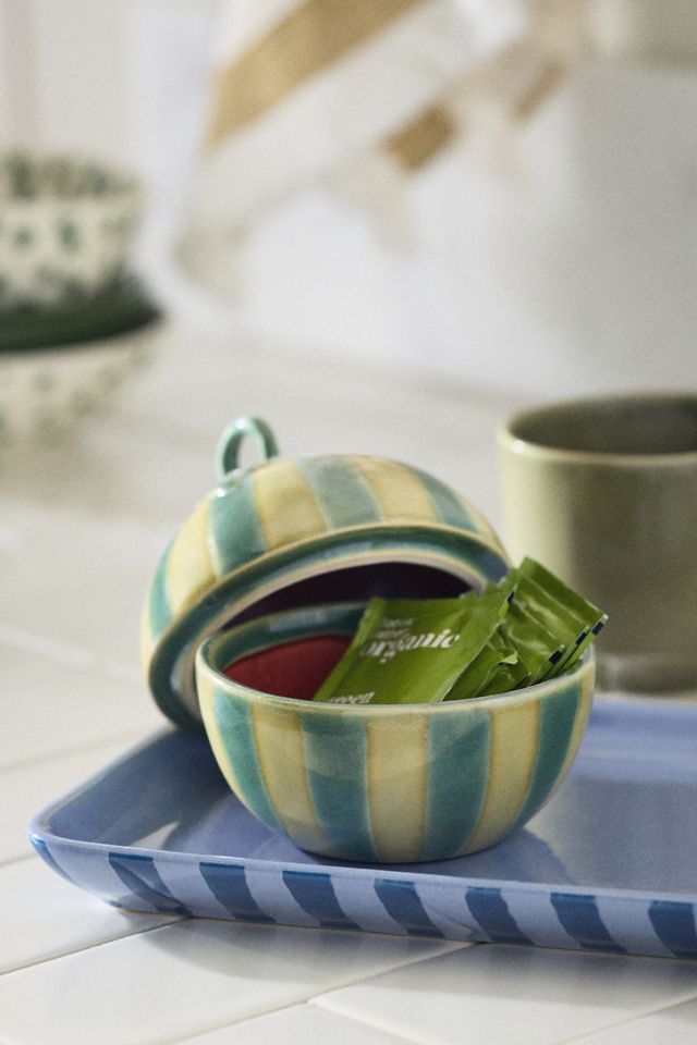 Meyer Ceramic Watermelon Lidded Bath Canister #2