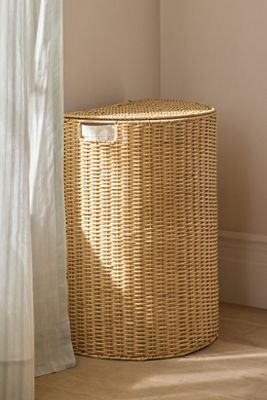 Wicker Half Moon Hamper